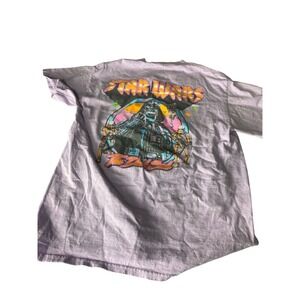 Star Wars Darth Vader The Dark Side Purple Graphic T Shirt Mens Medium